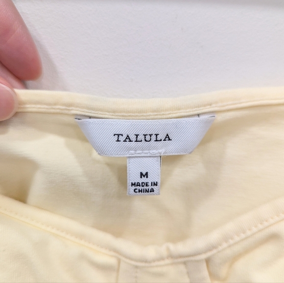 Talula Pastel Yellow Bustier Style Crop Top - Picture 3 of 4